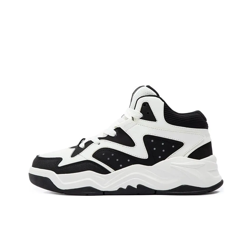 361° Термический противоскользящий увеличивающий высоту кроссовки для скейтбординга высокий топ мужской белый и черный