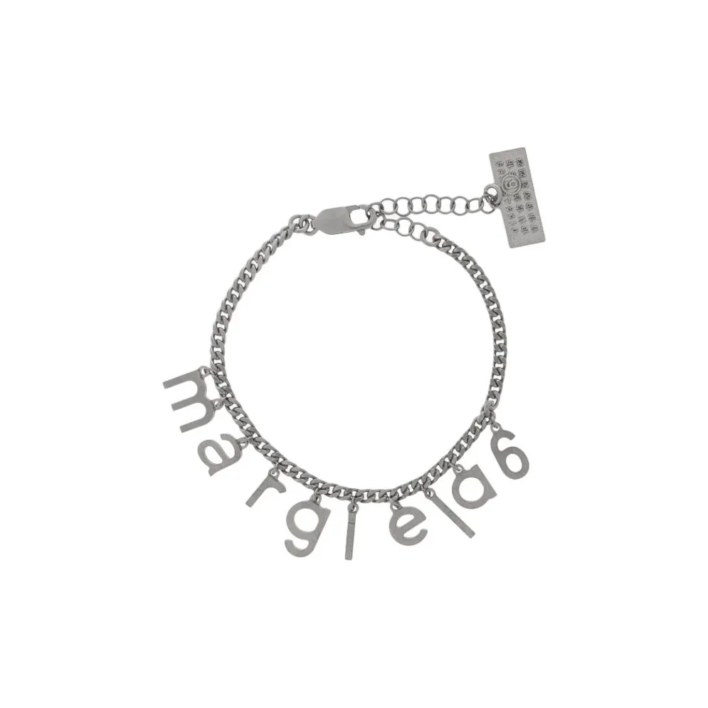 MM6 Maison Margiela Logo Plaque Bracelet