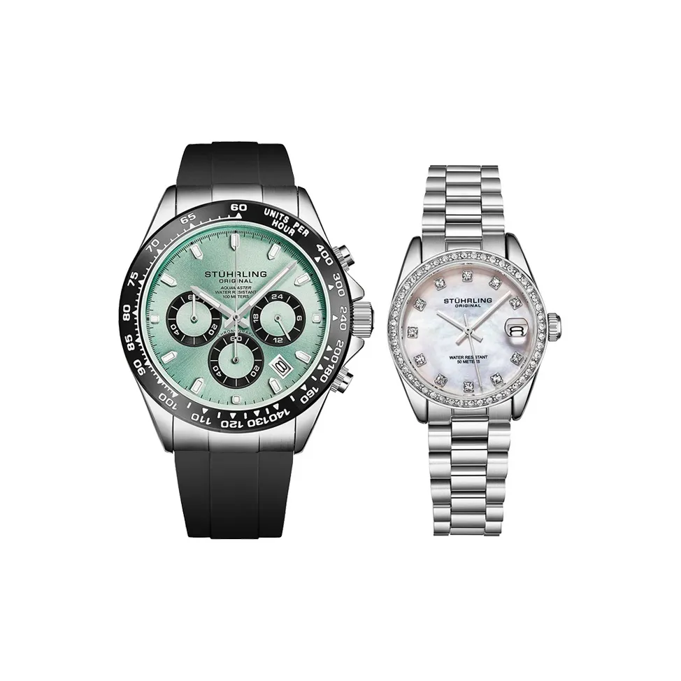STUHRLING Schutz Мужские и Женские Кварцевые Импортные Наручные часы с Силиконовым ремешком механизм 42 мм