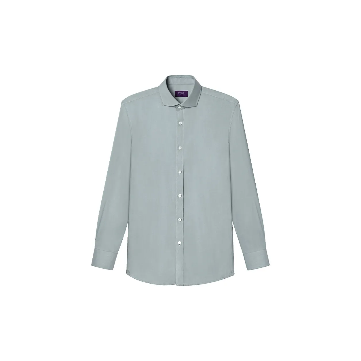 SKARO Длинный рукав мужская рубашка светло-зеленый