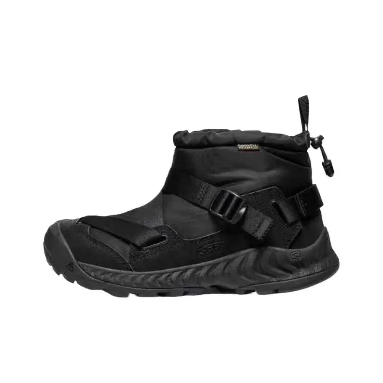 KEEN HOODZERRA II Thermal Abrasion Resistant Short Snow Boots Women's Black