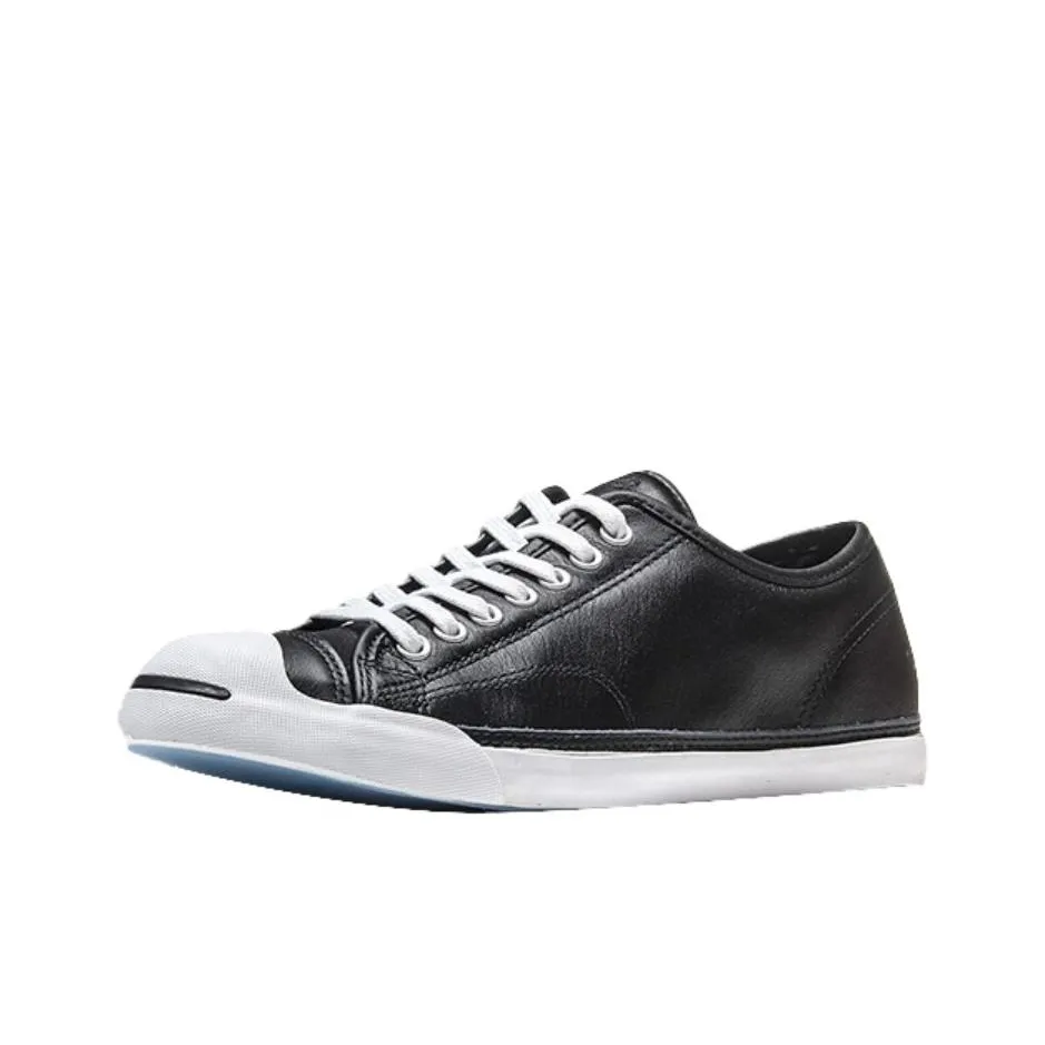 Конверс Jack Purcell Slip-Resistant Abrasion-Resistant Легкие Низкие Кроссовки для Скейтбординга Мужские Черные