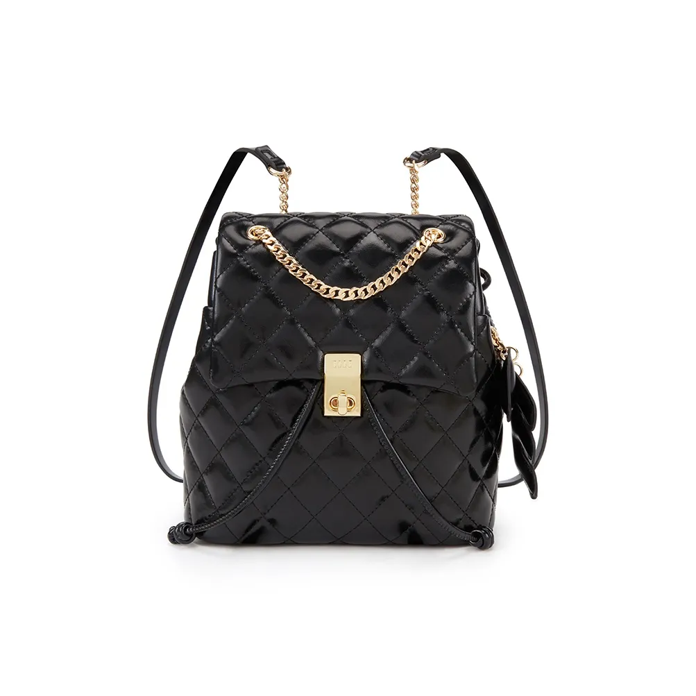 ELLE Анкора Красный Коровья Кожа Текстура Большая Емкость Commuter Рюкзак Женский Черный Белый Бургунди