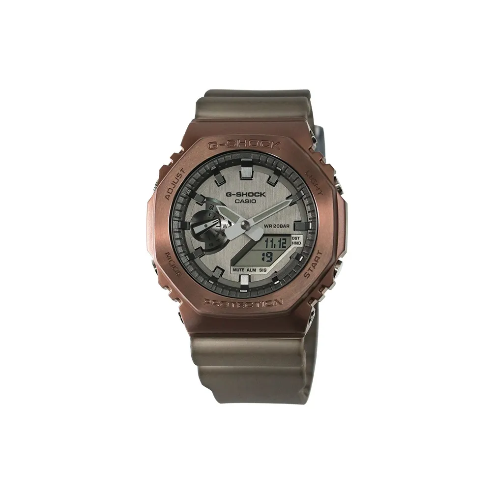 CASIO Электронный Механизм Мужской Full Metal Коллекция Octagonal Часы 49,3мм*44,4мм*11,8мм Металлический