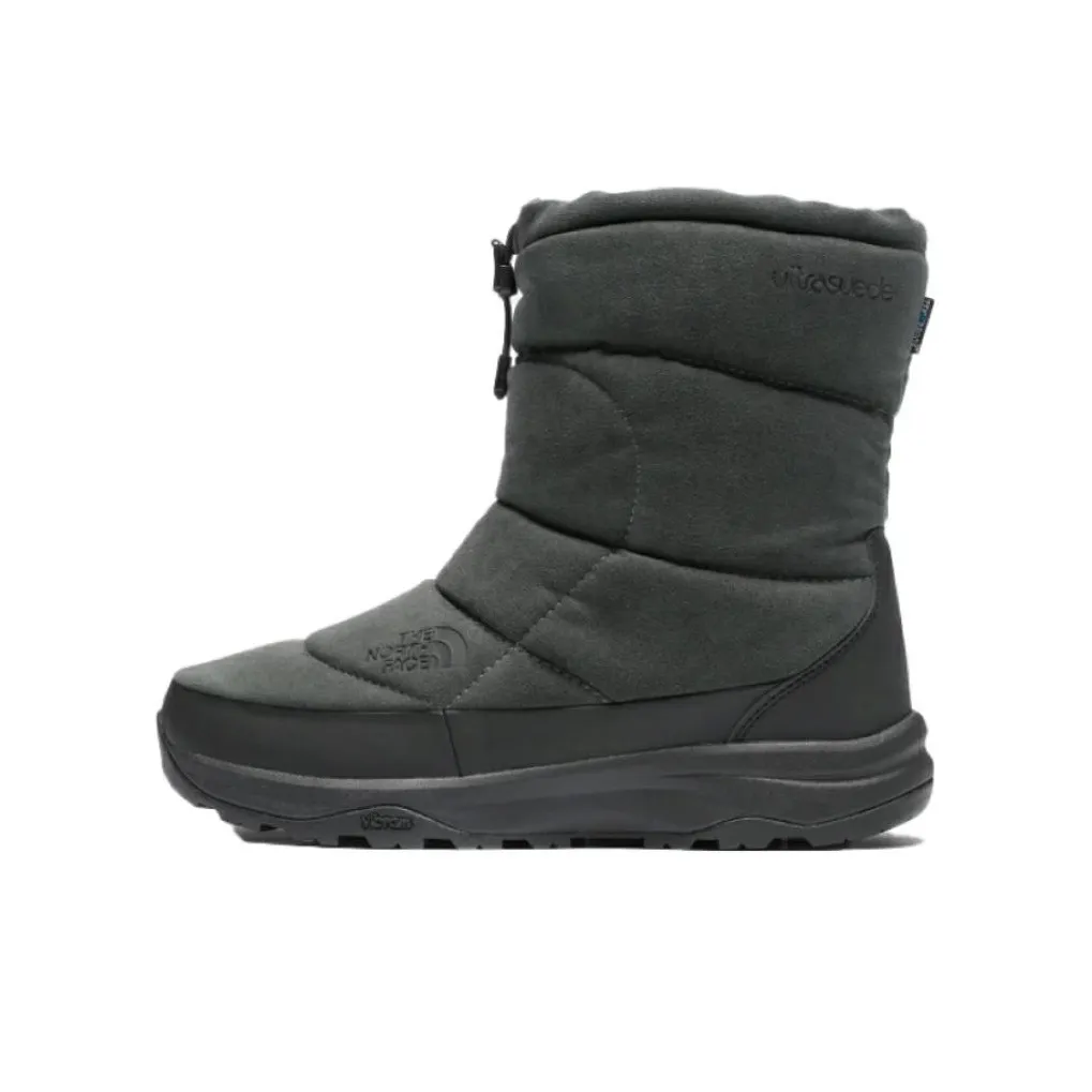 Wide Fit Leather Kitten Heel Ankle oxford Boots Nuptse 7 Thermal Abrasion Resistant Short Mid Calf Snow oxford Boots Men's Dark Gray