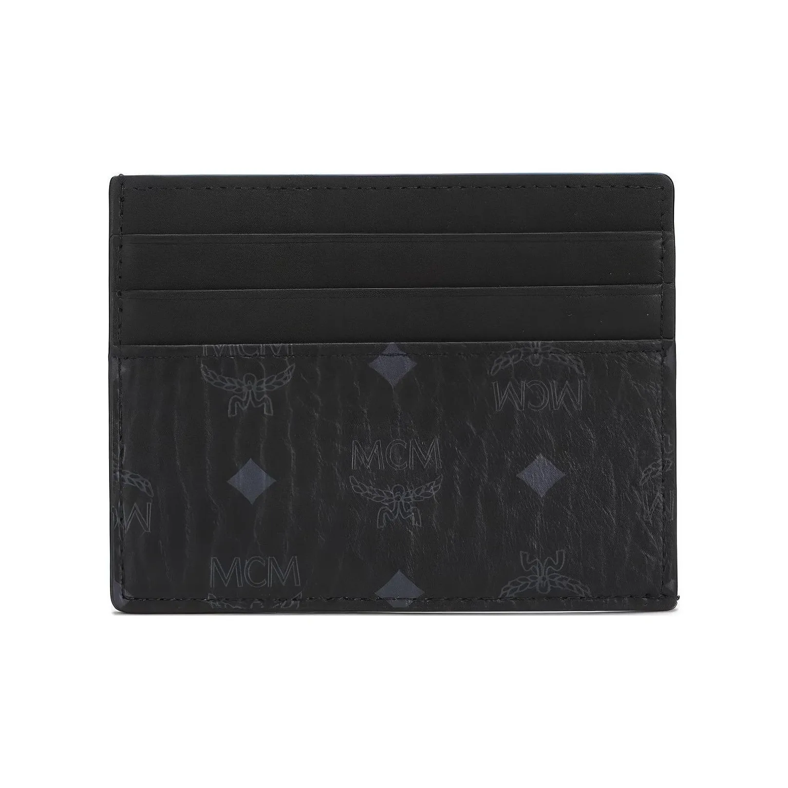 MCM Monogram Card Case Black
