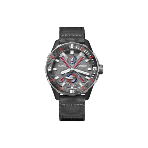ULYSSE NARDIN Автоматический Механический Движение Мужские Часы 44 мм Серый