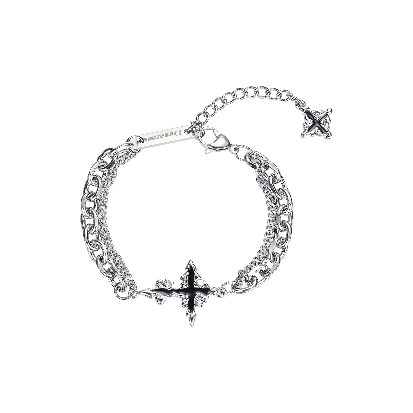 Cooraree Браслеты из титанового стального сплава Унисекс