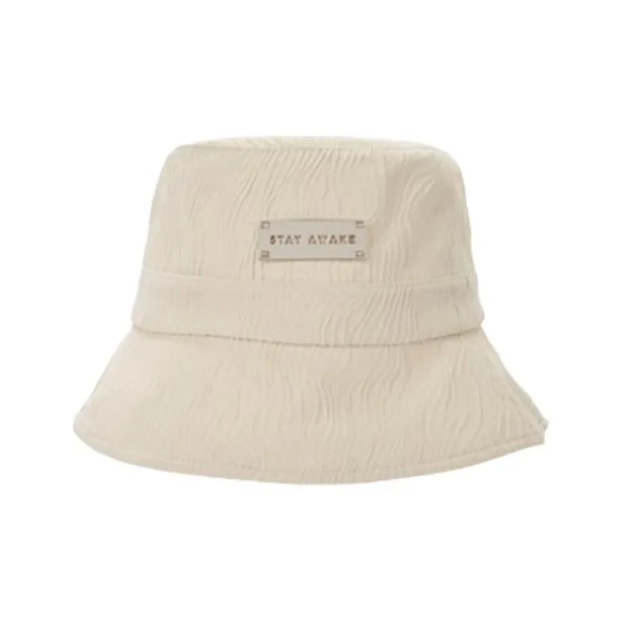 Hotwind Полиэстер Cotton Bucket Hats Женские Бежевый черный