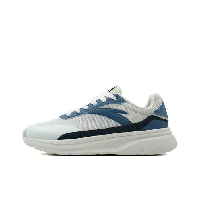 Anta Walker Anti-Slip Wear-Resistant Low-Top Casual Shoes Men's White Blue