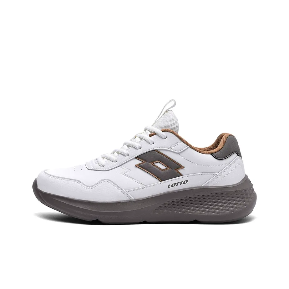 LOTTO Slip Resistant Водонепроницаемый Низкий Топ Беговые кроссовки Мужские Белые