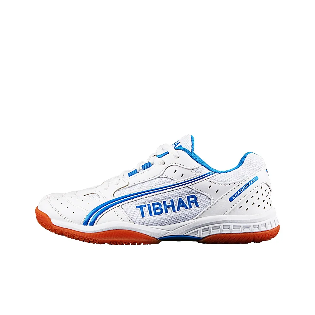 TIBHAR Амортизация Противоскользящая Функциональная Низкий Топ Обувь для настольного тенниса Унисекс Белый Синий