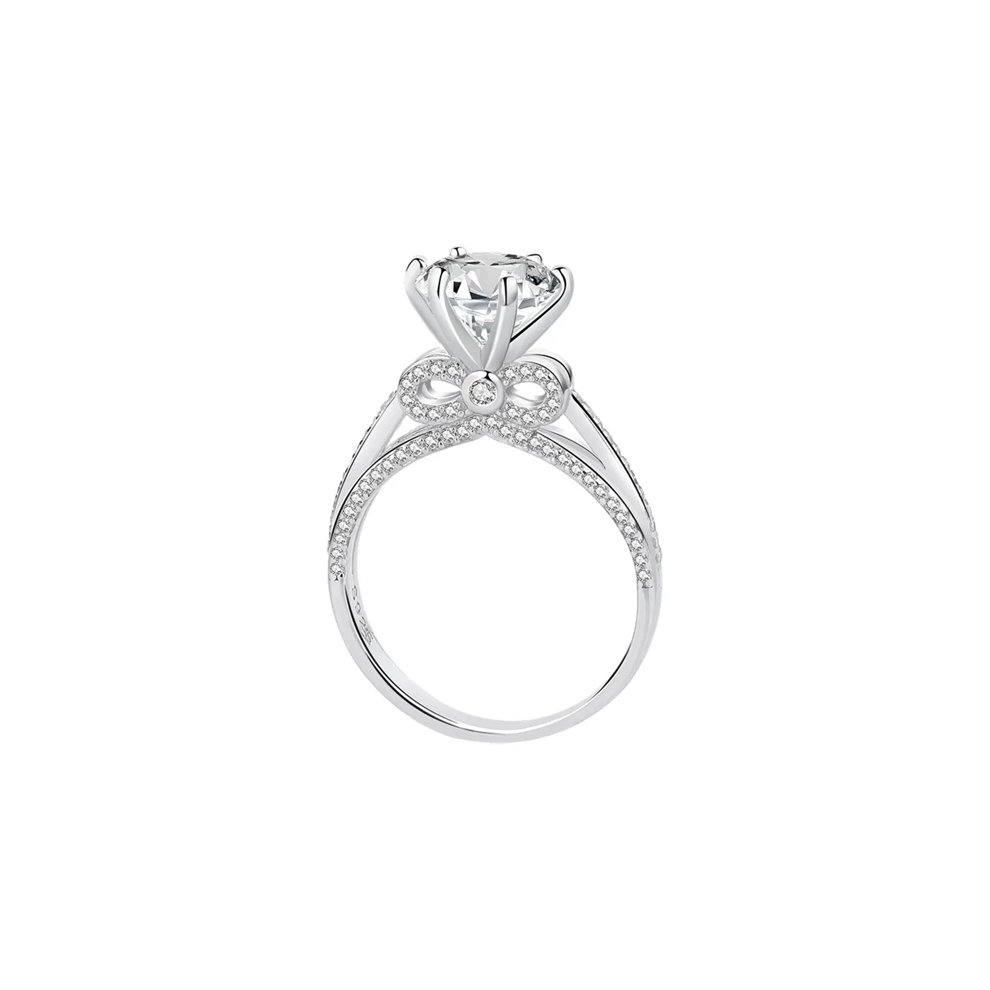 MONI JEWELLERY S925 Silver Moissanite Rings Women's