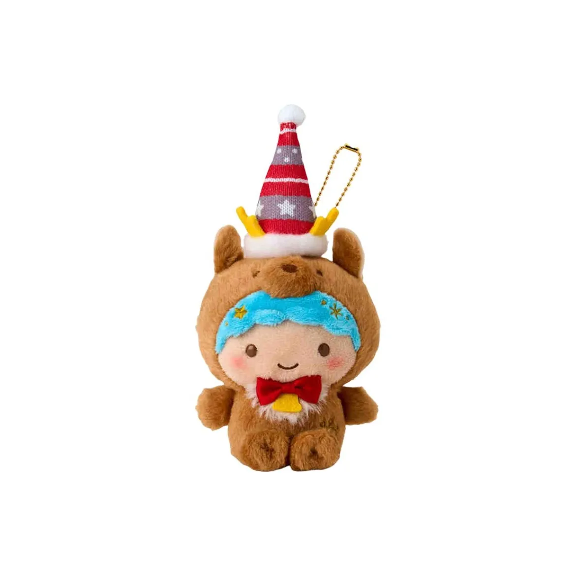Sanrio Christmas Hat Collection Маленькие звезды-близнецы Kiki Куклы Плюшевый Брелок 10 см Рекомендуемая высота