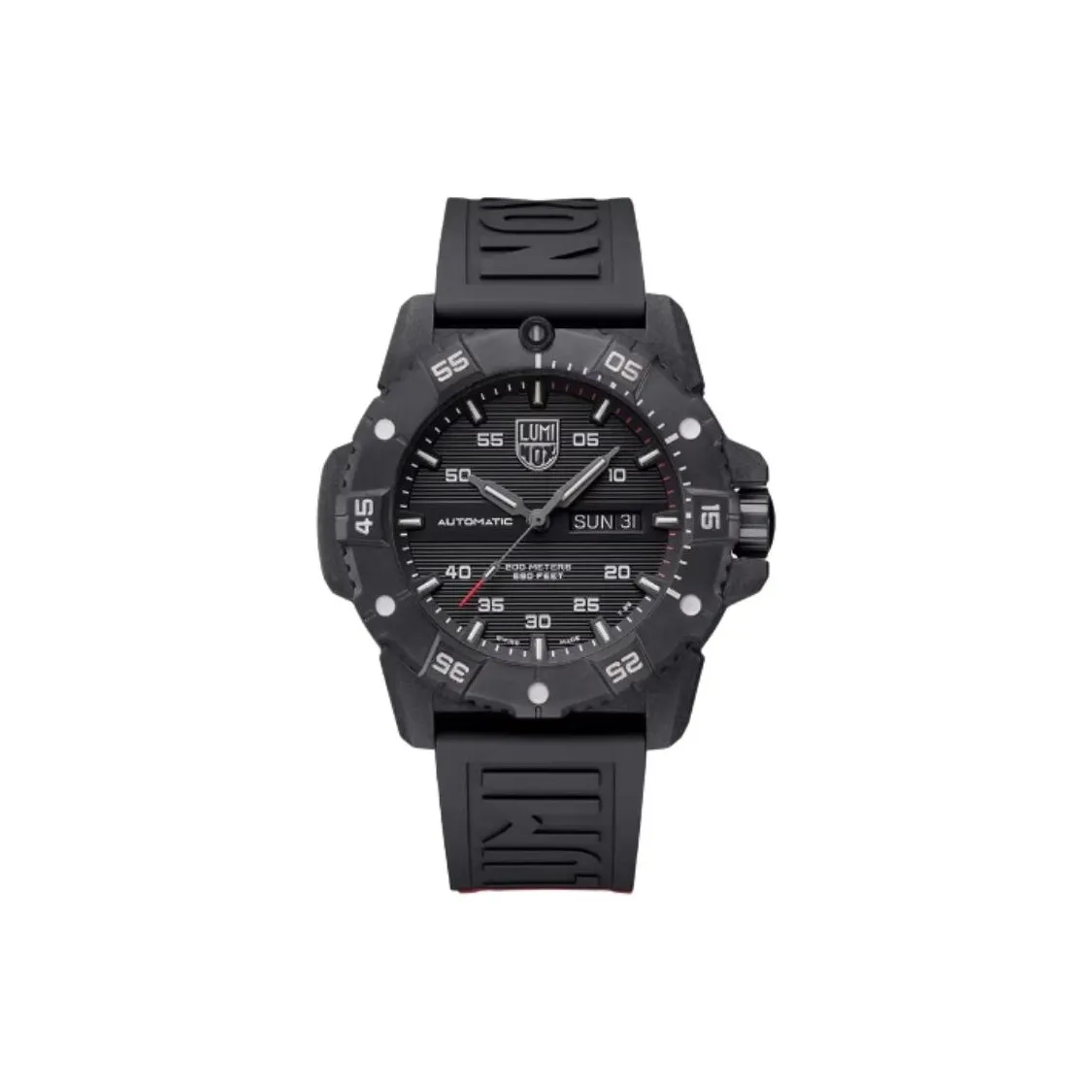 LUMINOX Sea Collection Mechanical Movement Men's Watches Watch 45mm Black Dial Carbon Fiber Watch Case Rubber Strap