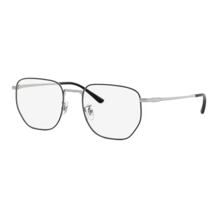 RayBan Титан Нерегулярная форма Оправы для очков Унисекс Черный Серебряный