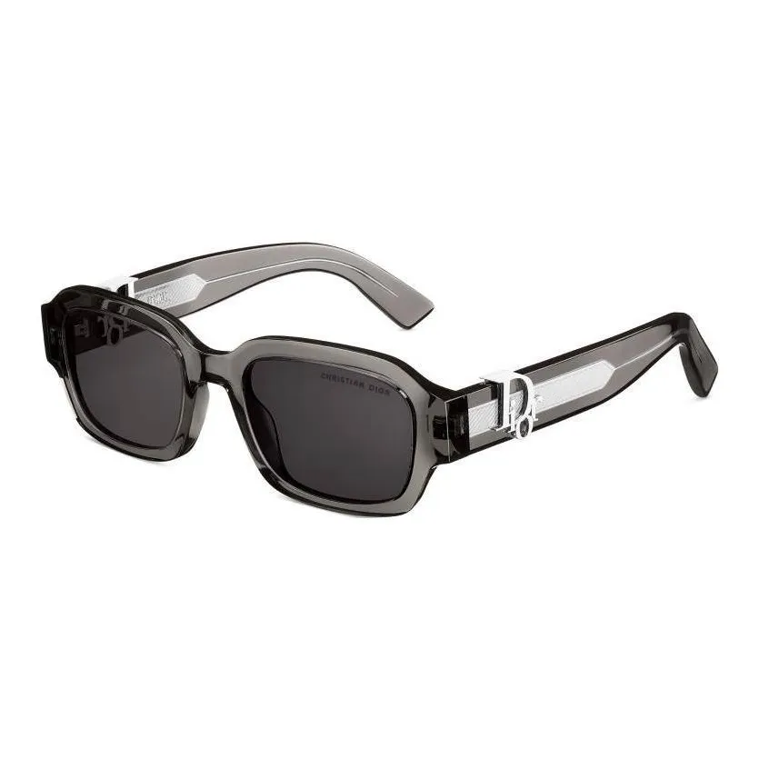DIOR Metal Acetate Square Sunglasses Men's Gray