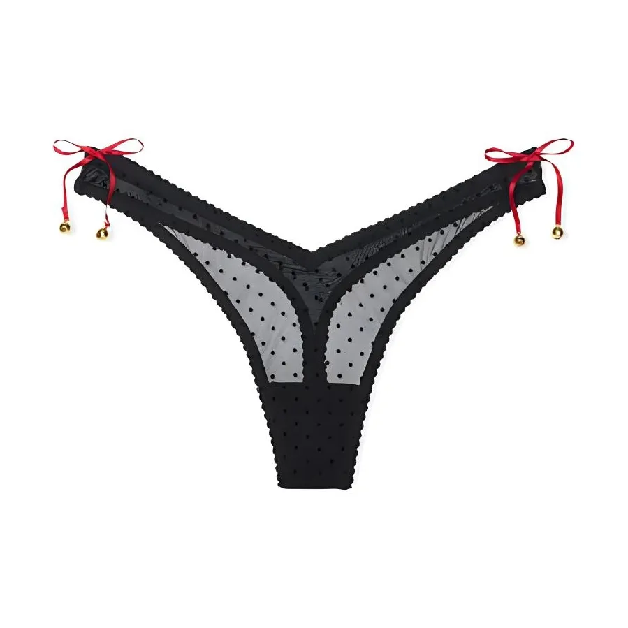 Victoria's Secret Стринг Женские 1 Пачка Черный