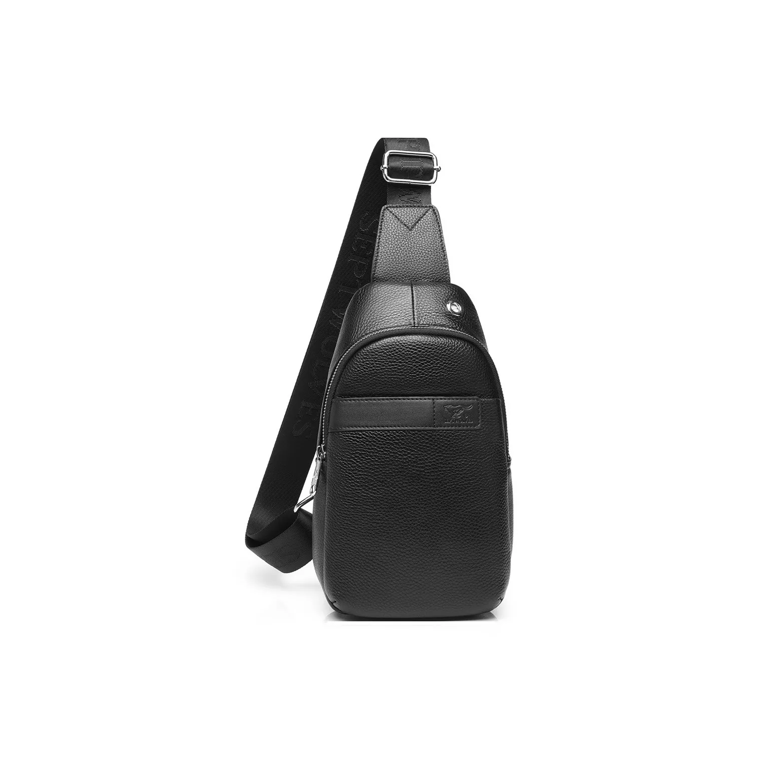 SEPTWOLVES Рюкзак из коровьей кожи сумка через плечо сумка-слинг обычная мужская черная