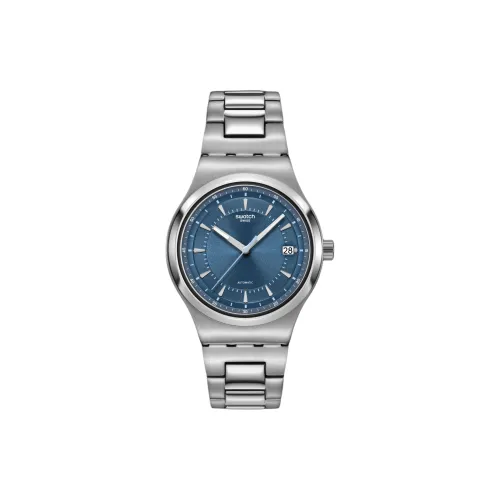 SWATCH Автоматический Механический Movement Унисекс Часы 42 мм Синие