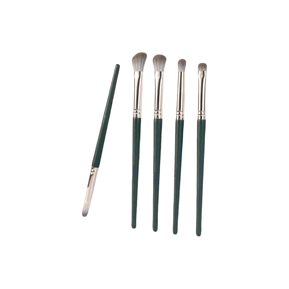 A Few More Cute Green Cloud Super Soft Makeup Brushes 5 Pcs