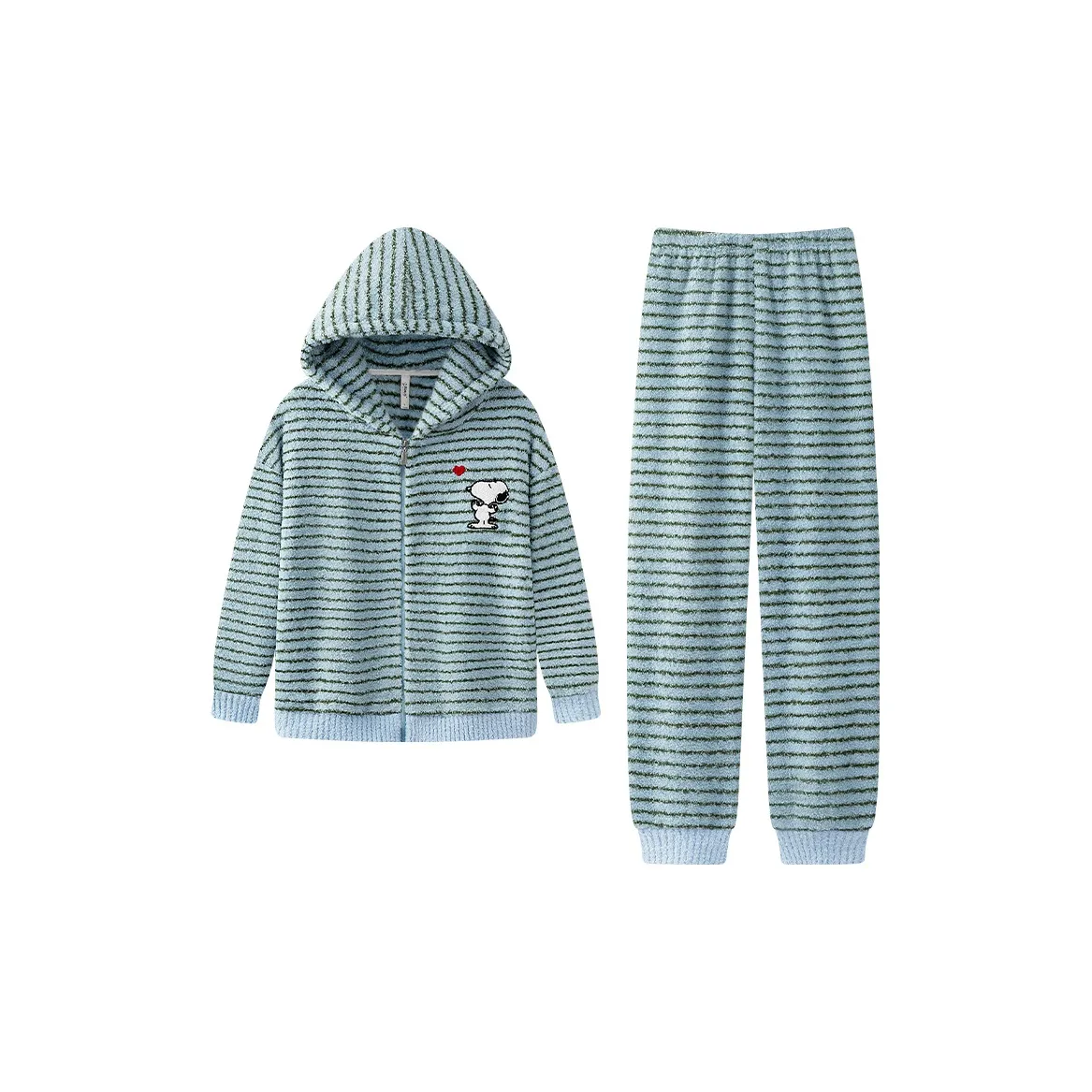 Gongdie X SNOOPY Pajama Комплект Женский Синий Зеленый