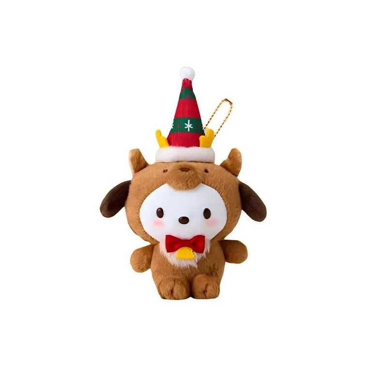 Sanrio Christmas Шляпа Коллекция Кукла Pochacco Плюшевая Подвеска 20 см Высота