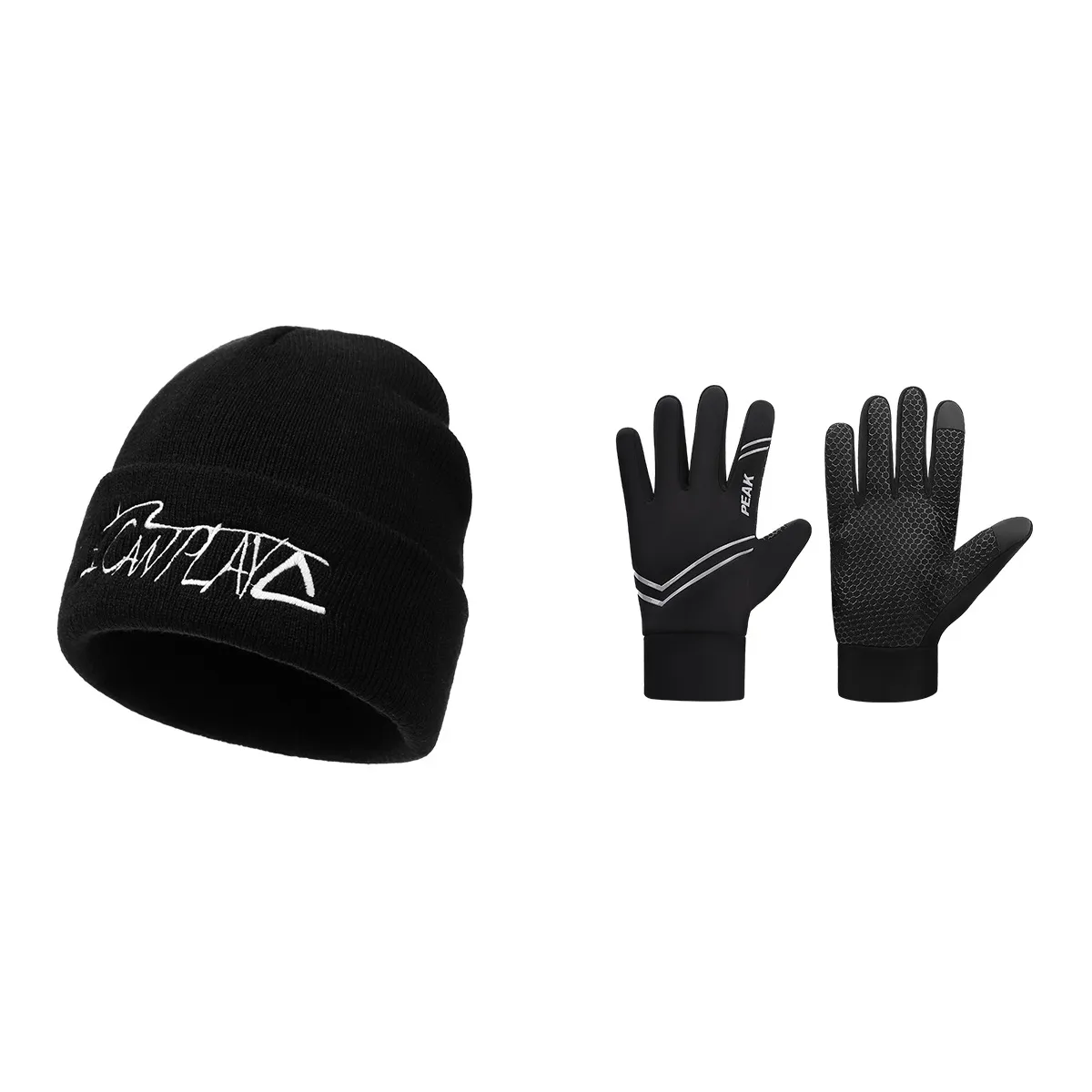 PEAK Акриловые шапки-бини унисекс черные