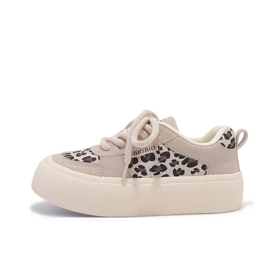 Shen Linsen Slip Resistant Waterproof Cushioning Low Top Skateboard Shoes Women's Dark Beige