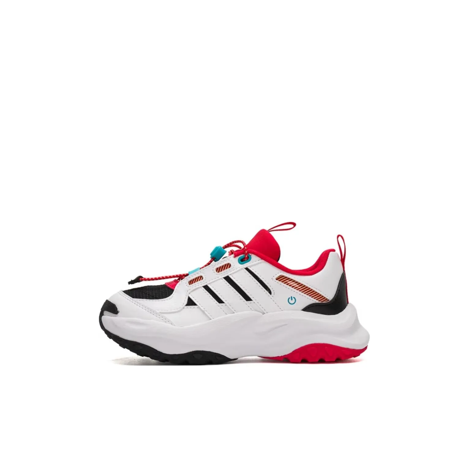 Adidas Maxxwavy Abrasion Resistant Low Top Kids Lifestyle Shoes Red White Kids'