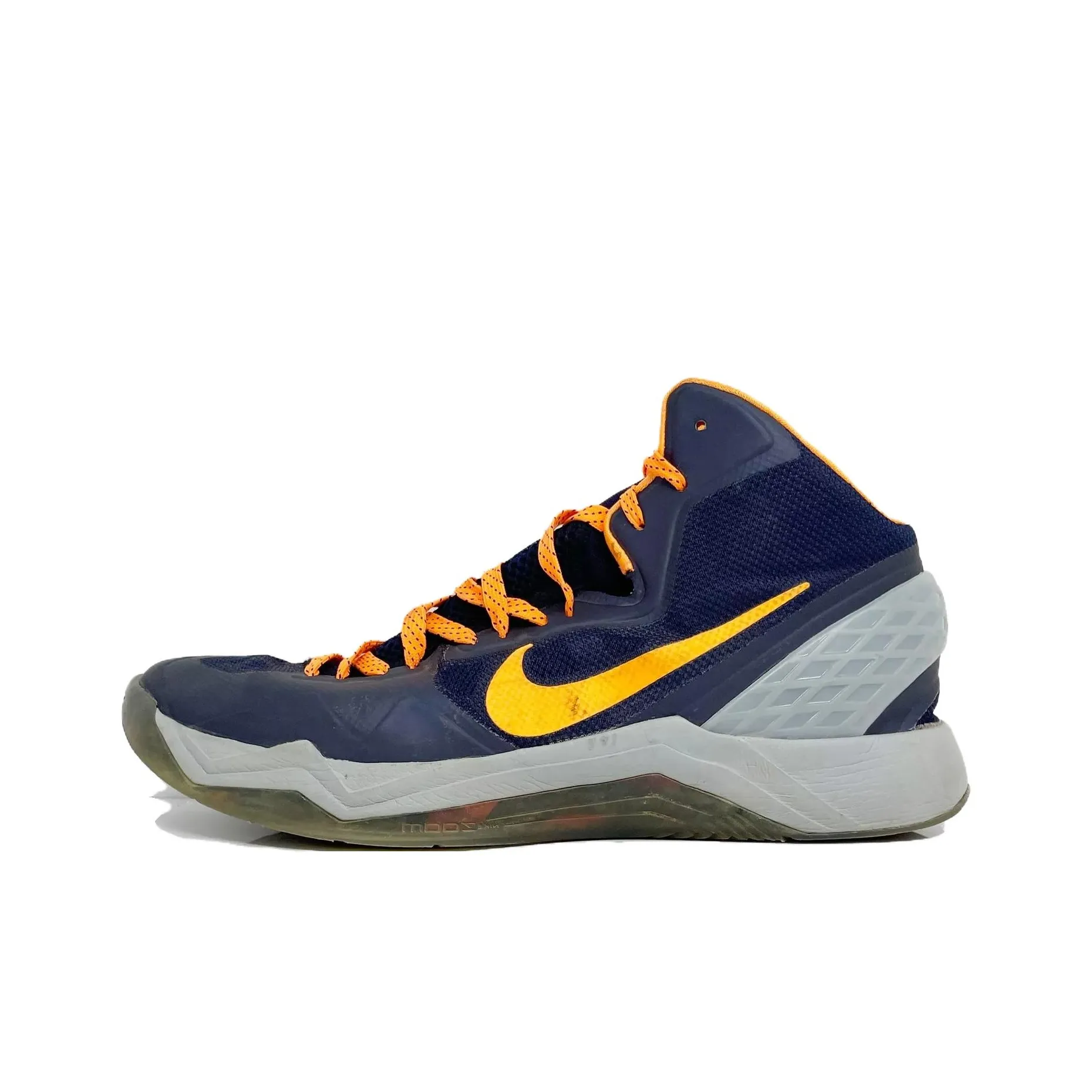 Nike Slip-resistant Abrasion-resistant MID Баскетбольные кроссовки Мужской Синий