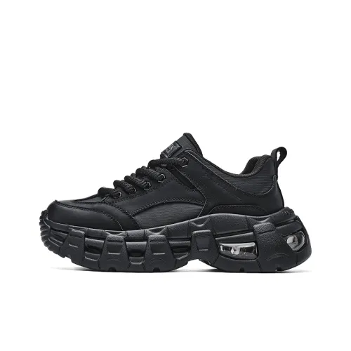 FAIRWHALE Толстоподошвенные кроссовки Low Top Черные Мужские