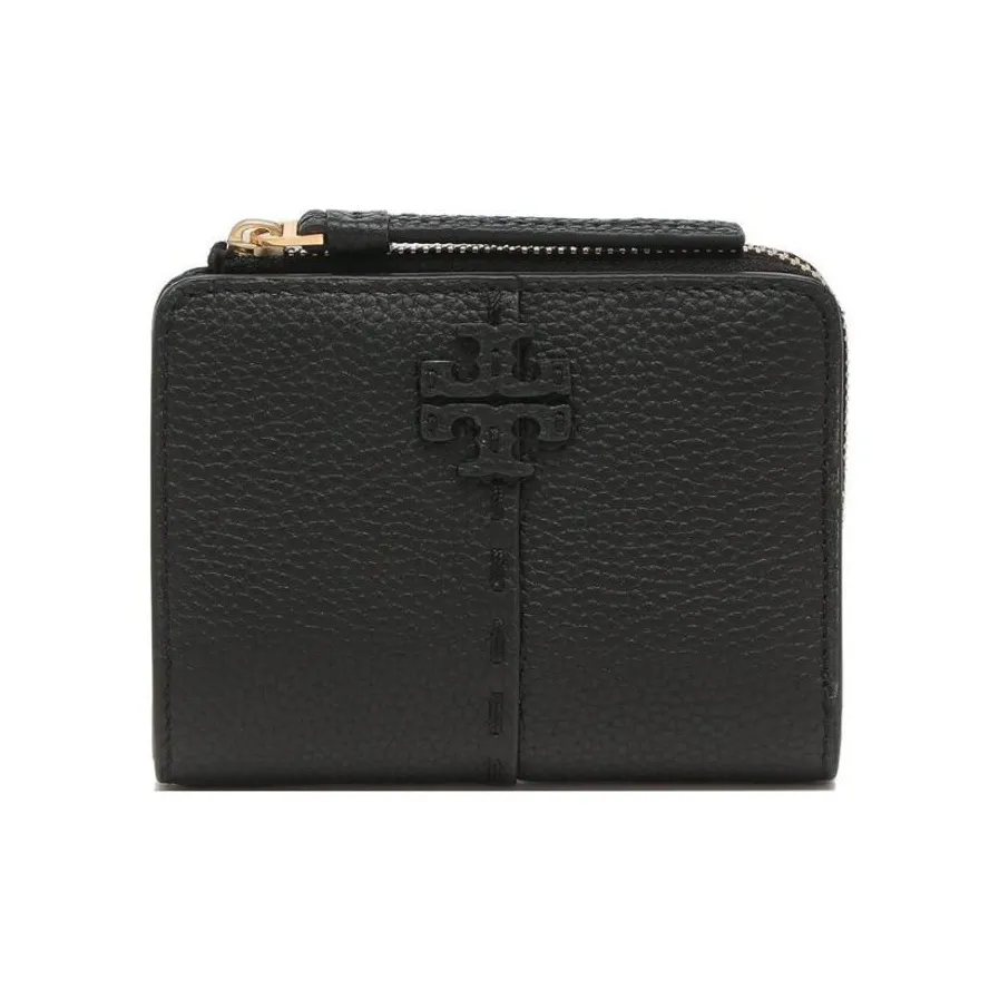 TORY BURCH McGraw Litchi Grain Кожа Монета Кошелек Кошелек Стандартный Женские Черный