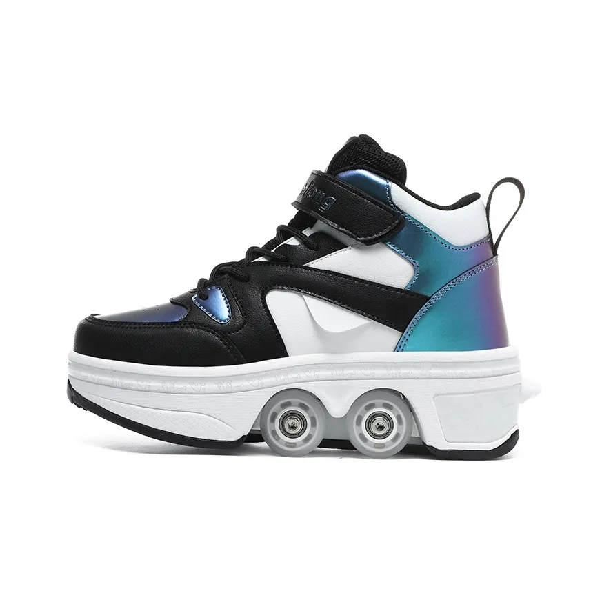 OFF-WIERAH Wear-Resistant Height Increasing Balance High-Top Casual Shoes Women's
