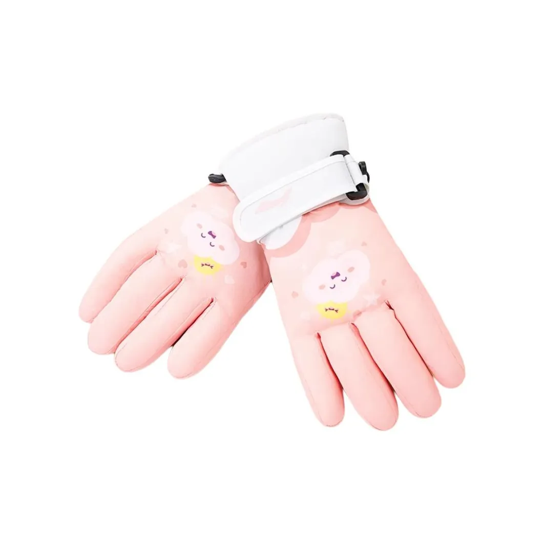 Лайнер Полиэстер Перчатки Детские Розовые