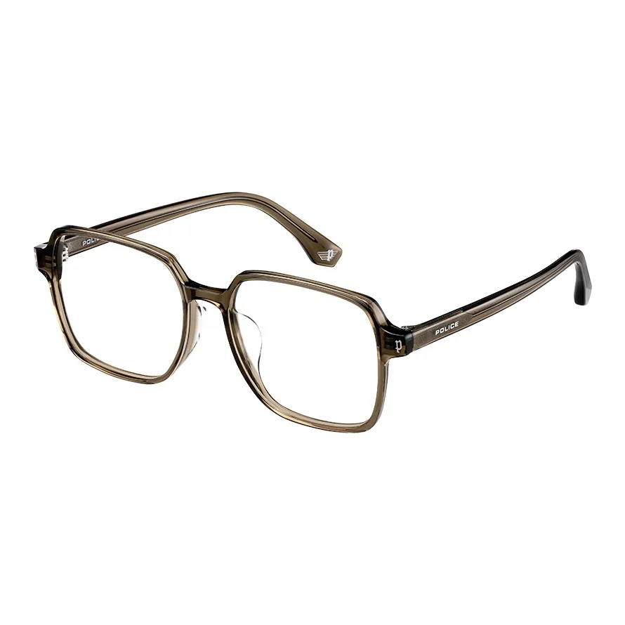 Police Пластиковая оправа Квадратные оправы для очков Унисекс Белый