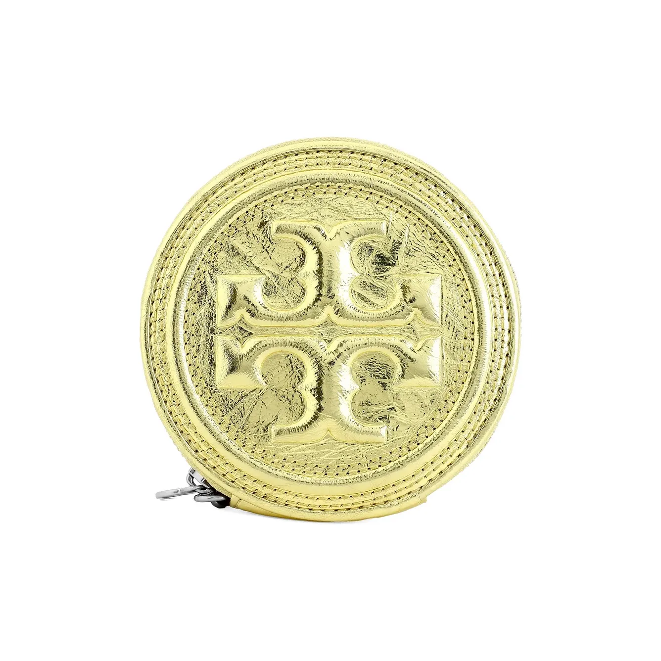 TORY BURCH Fleming Leather Coin Purse Women's Gold
