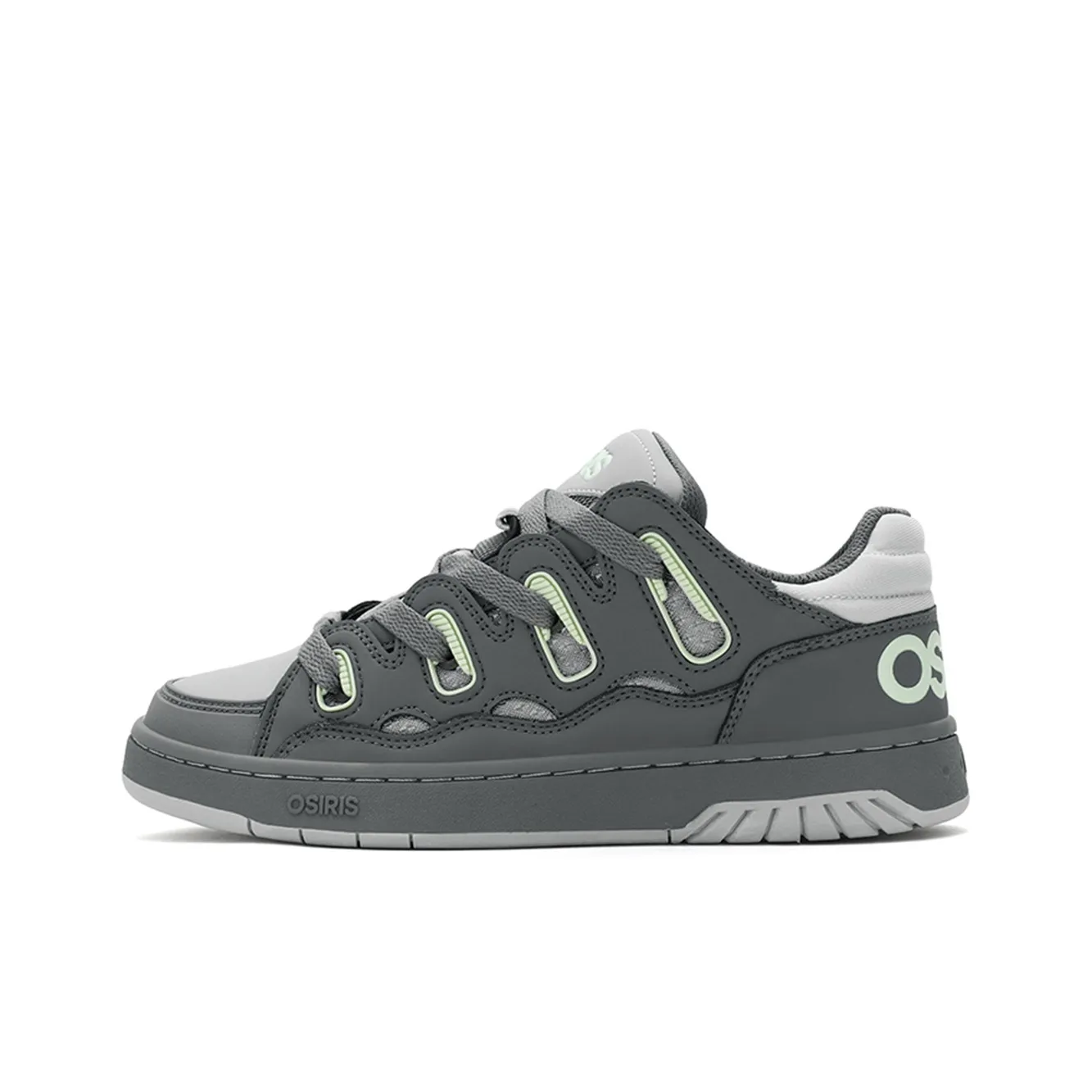 OSIRIS Скейтборд Кроссовки Низкие Серо-Зеленые Унисекс
