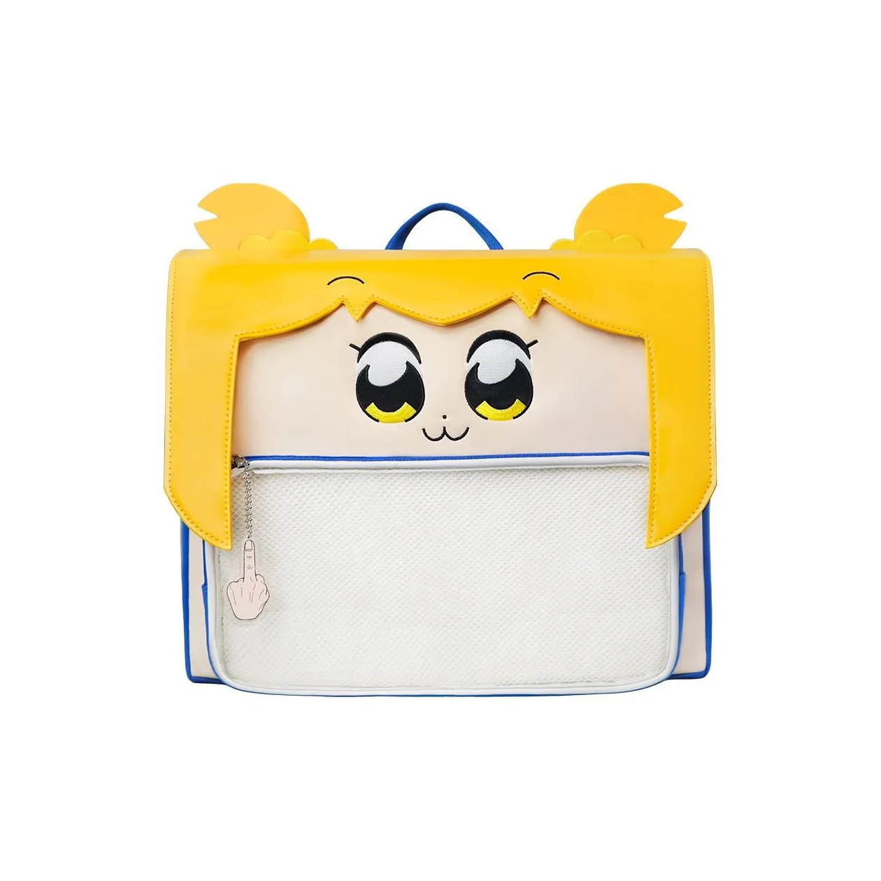 Sneakers 40101-90 Weiss Kombi Pop Team Epic Flap Pain Bag PU Leather Backpack Regular Unisex