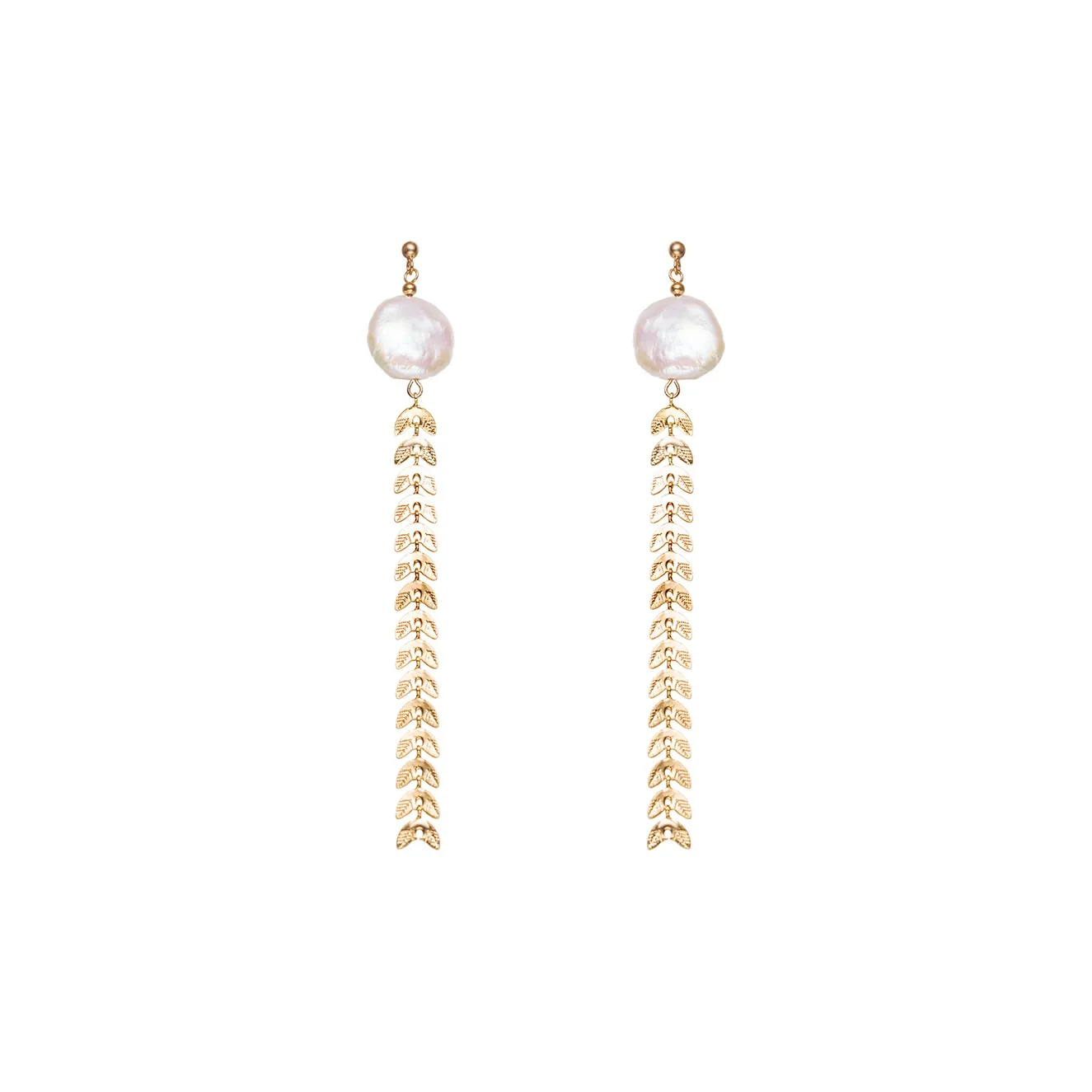 ZHENZHUAOMI Freshwater Pearl Drop Earrings Women's
