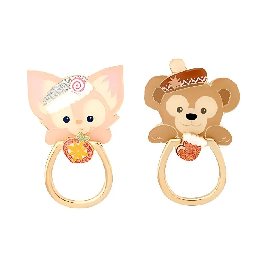 Disney Шанхайский Дисней 2024 Зимний Даффи Daffy Linna Белль And Mobile Кольцо Phone Кронштейн Набор Мерч по IP