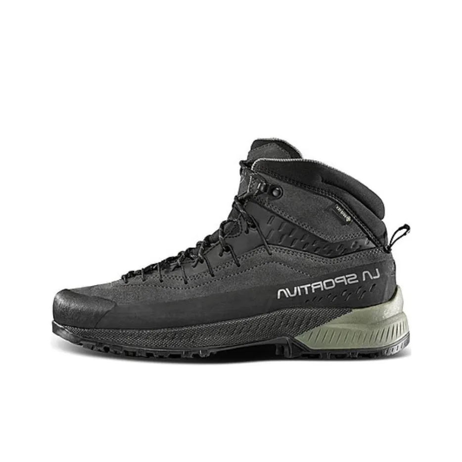 LA SPORTIVA Shock Absorbers Mid Top Mountaineering & Hiking Shoes Men's Black Green