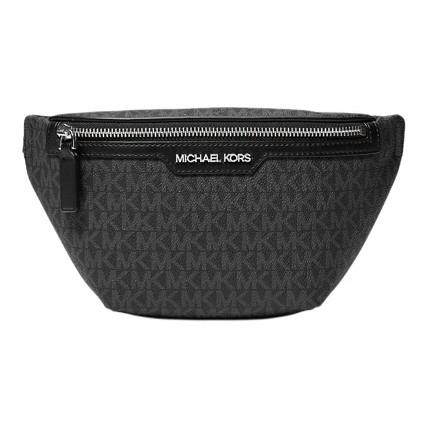 MICHAEL KORS Coated Canvas Crossbody Fanny Pack Mini Men's Black