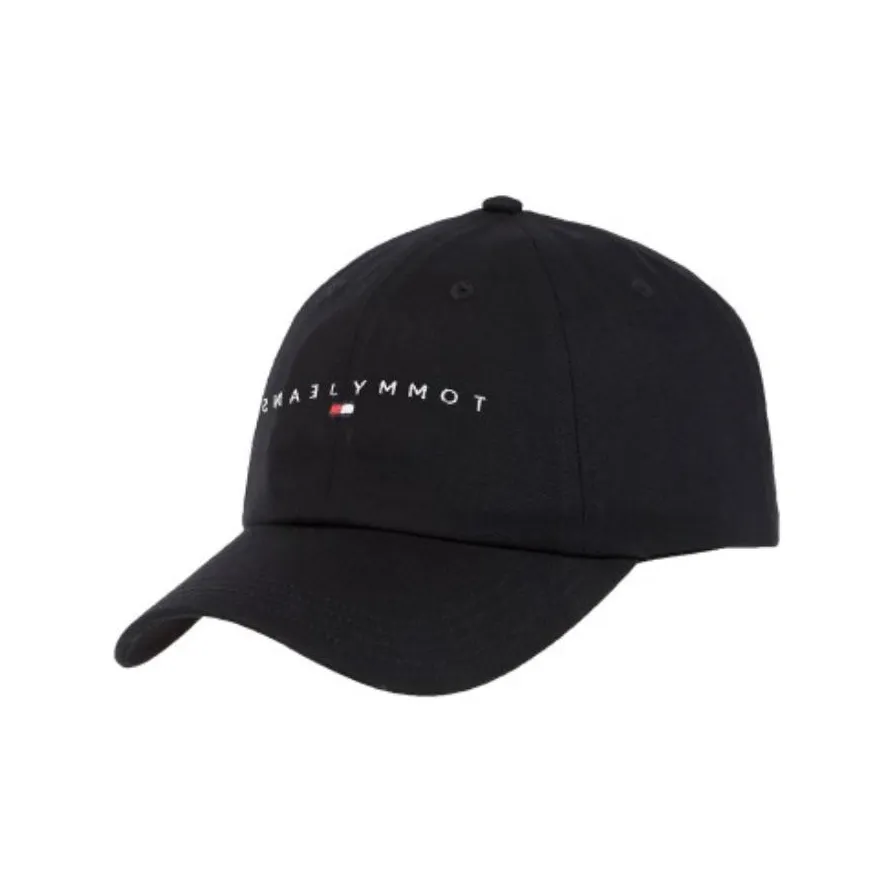 Tommy Hilfiger Organic Cotton Baseball Caps Women's Black