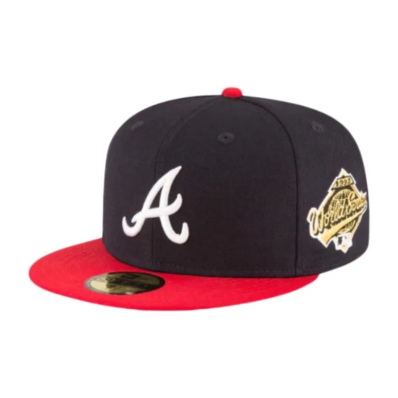 New Era Atlanta Braves World Series 2021 Home Authentic Collection 59Fifty Fitted Hat