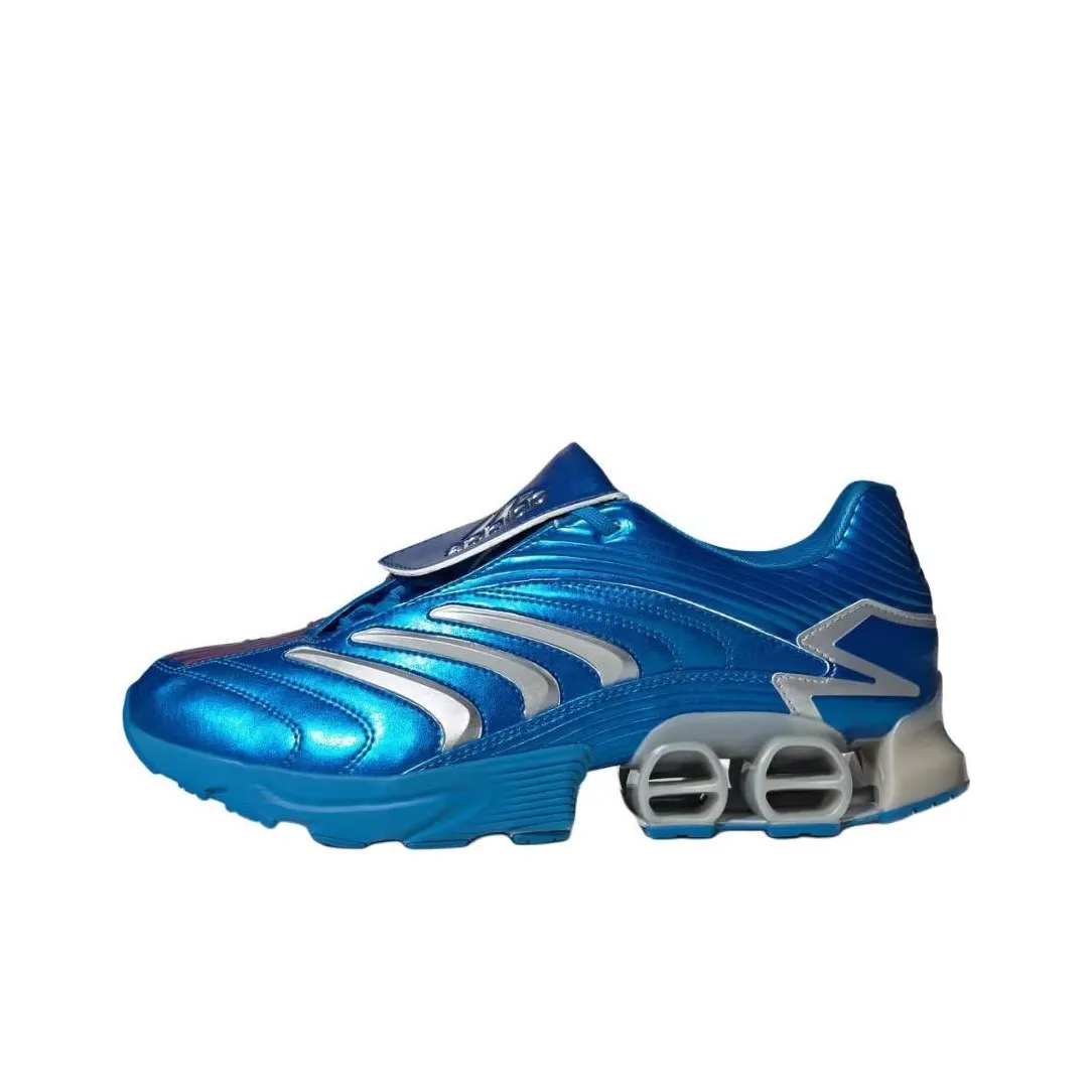 Adidas Slip Resistant Abrasion Resistant Низкий Топ Casual Унисекс Синий