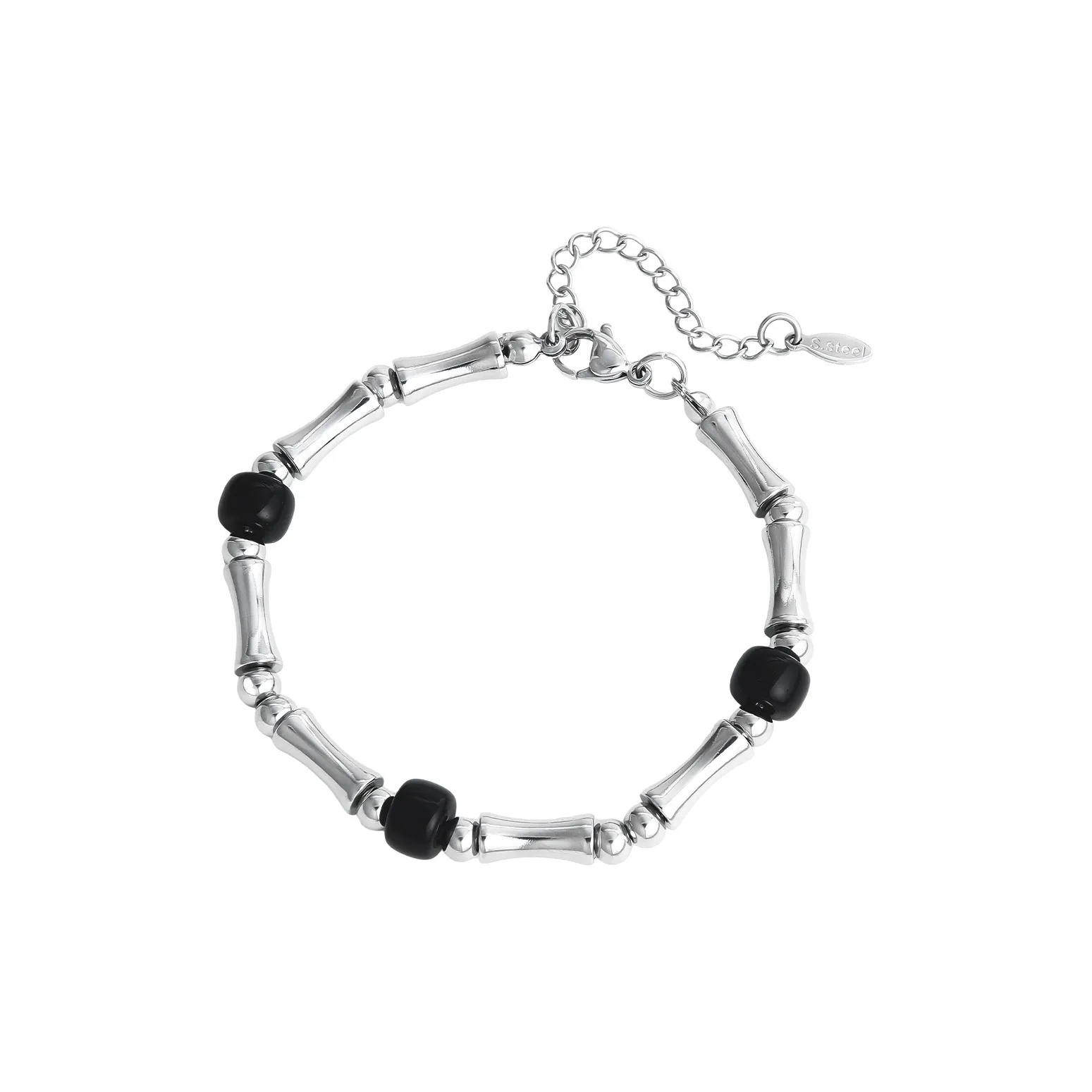 MAGICPOLE Браслеты из титанового стального сплава Мужской Серебряный