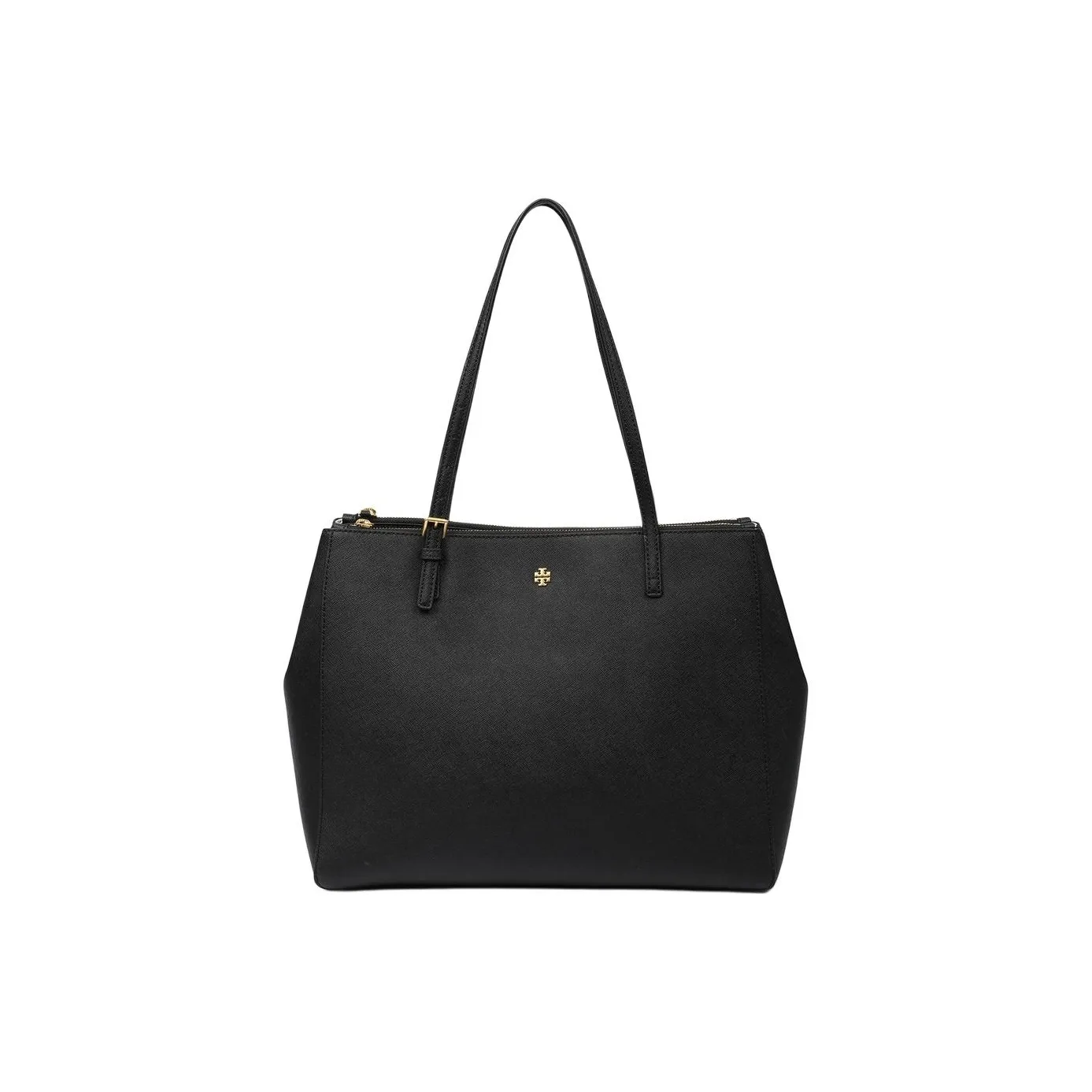 TORY BURCH Emerson Saffiano кожа Тоут сумка сумка для покупок сумка через плечо сумка большая женская черная