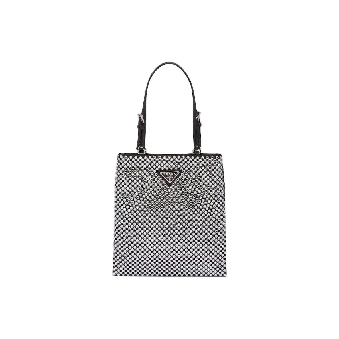 PRADA Nylon Handbag Women's Silver