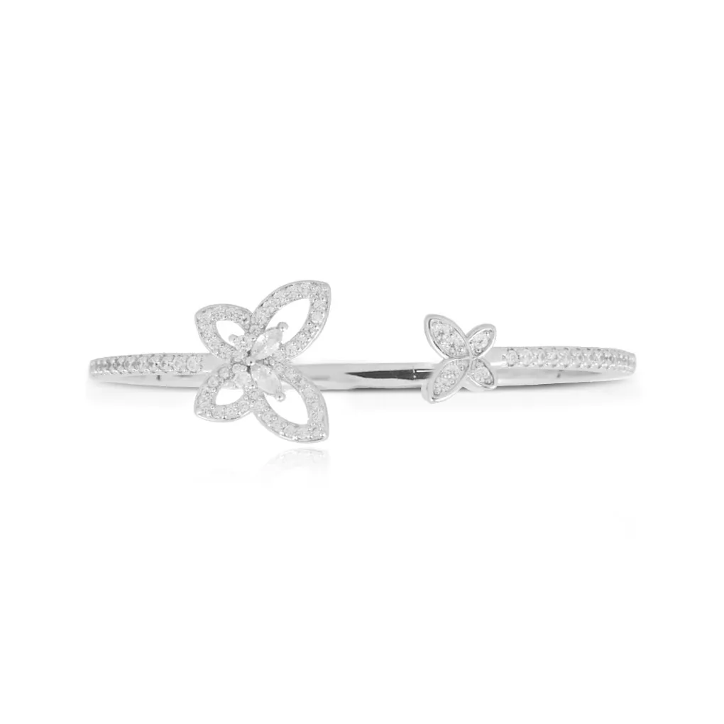 AWE Титановая сталь Роскошь Нишевый Улучшенный Сенсорный Блестящий Полный Ромб Открытый Конец Браслет с Подарком Женские